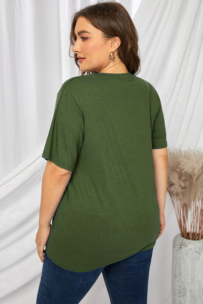 Plus Size Lip Graphic Tee Shirt