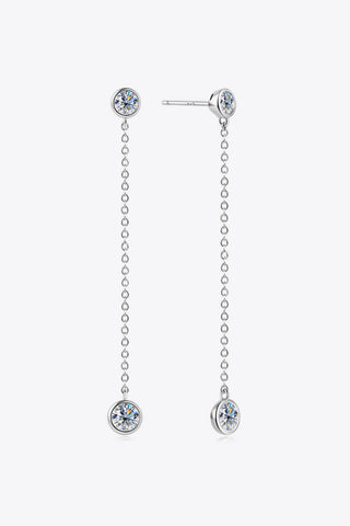 Moissanite Chain Earrings