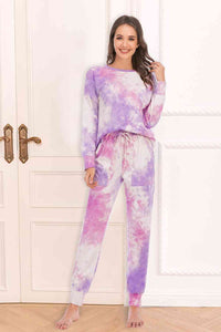 Tie-Dye Top and Pants Lounge Set